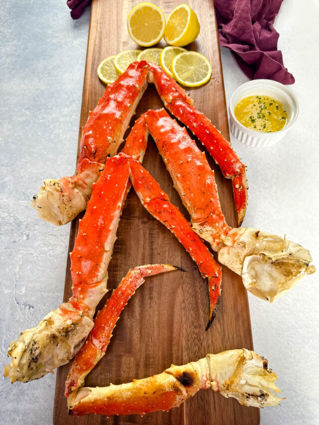 Holiday King Crab Legs with Garlic Butter