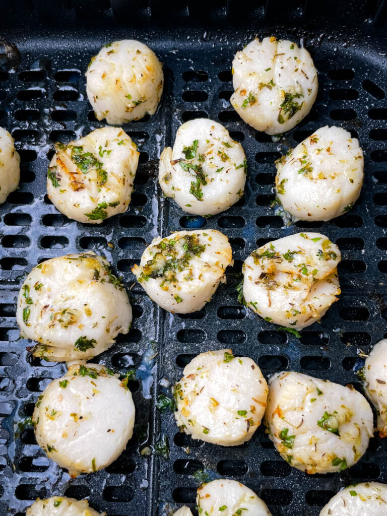 cooked scallops in air fryer