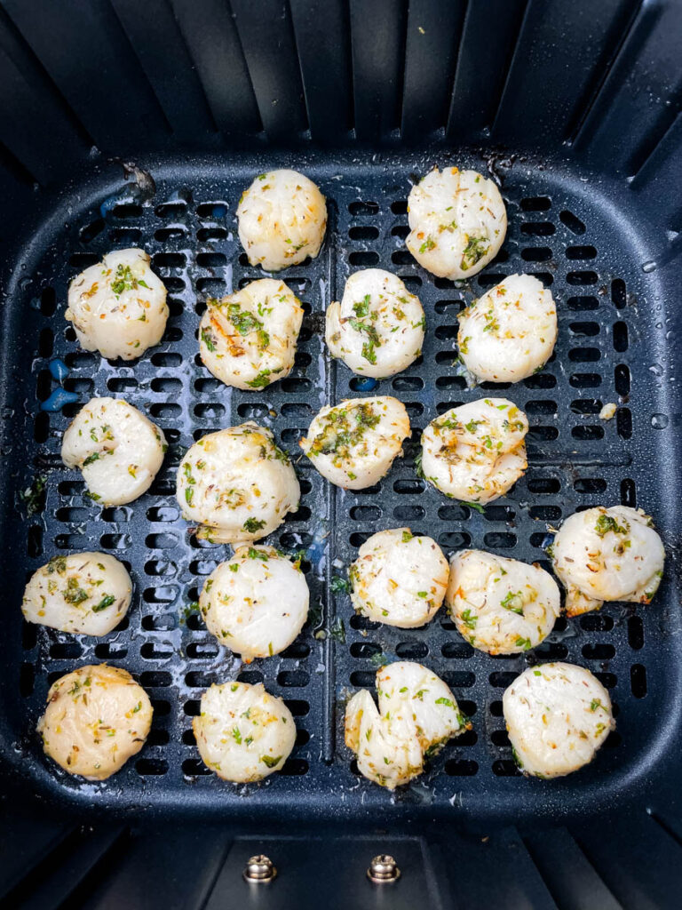 cooked scallops in air fryer