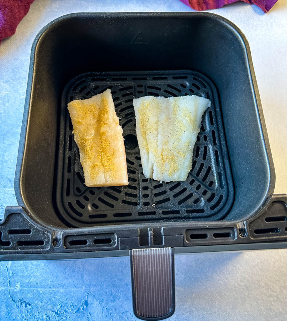 seasoned cod fish in air fryer