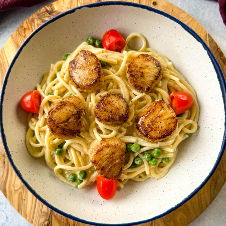 Scallops and Pasta in White Wine Sauce Simple Seafood Recipes