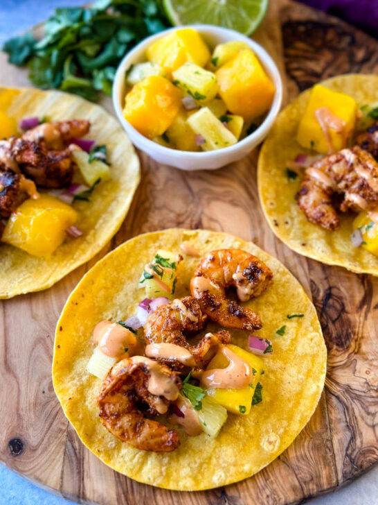 Spicy Shrimp Tacos - Simple Seafood Recipes