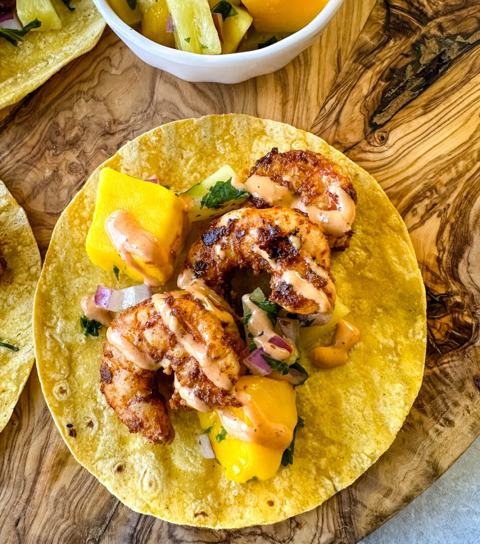 Spicy Shrimp Tacos - Simple Seafood Recipes