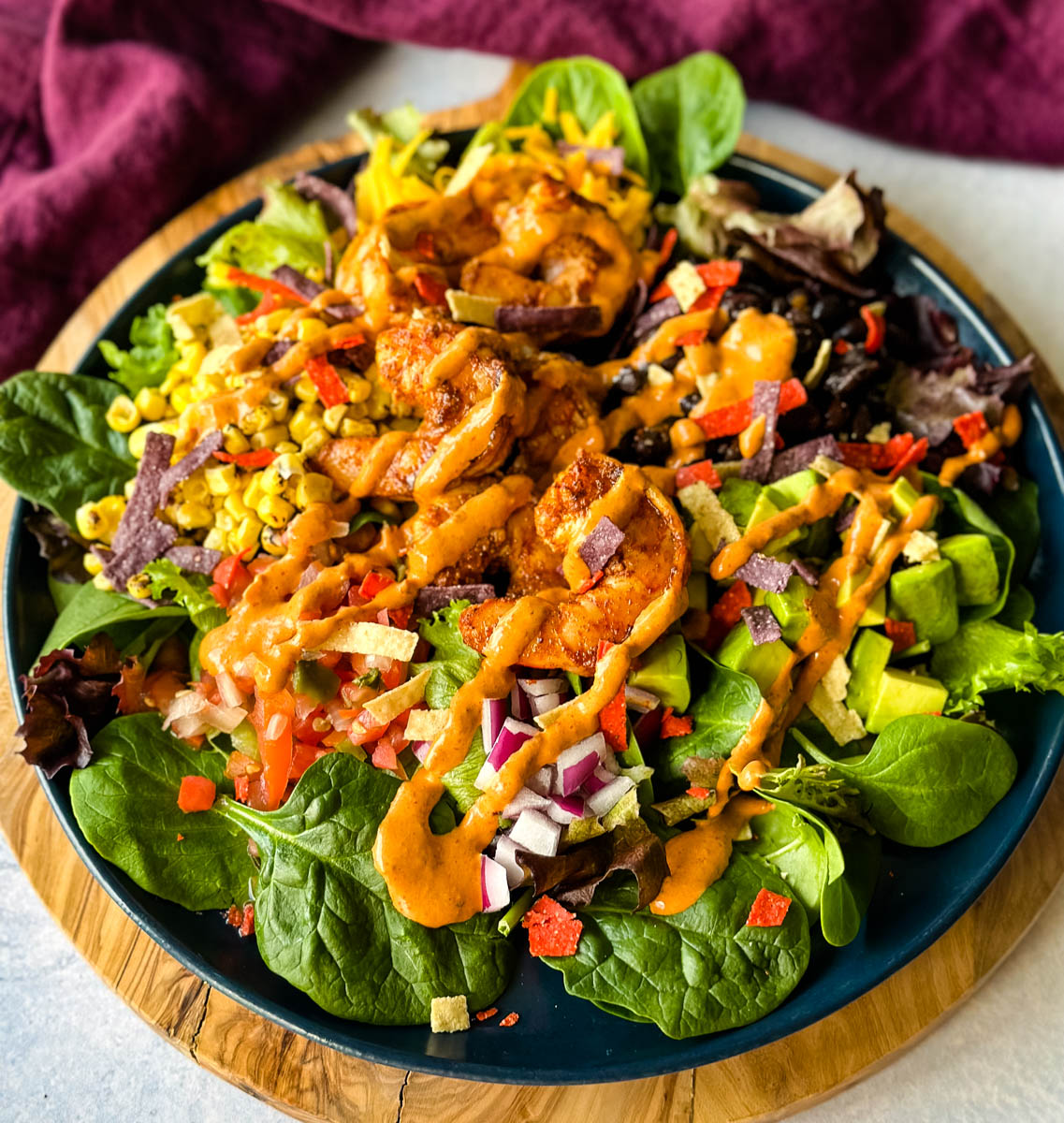 Shrimp Taco Salad - Simple Seafood Recipes