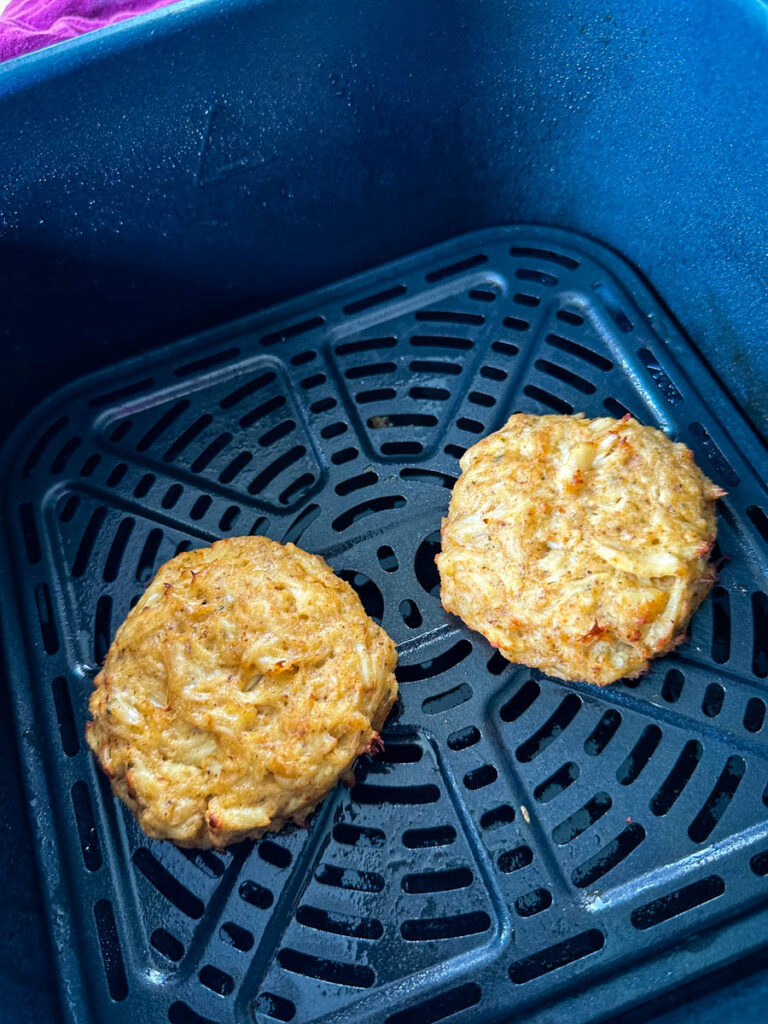 crab cakes in an air fryer