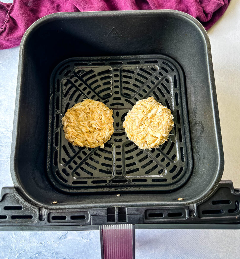 crab cakes in an air fryer