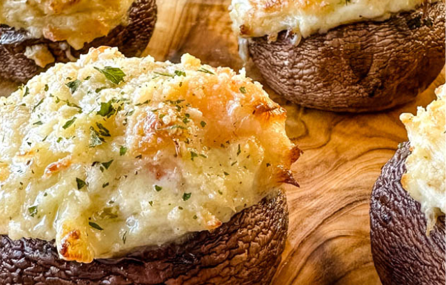 Seafood Stuffed Mushrooms