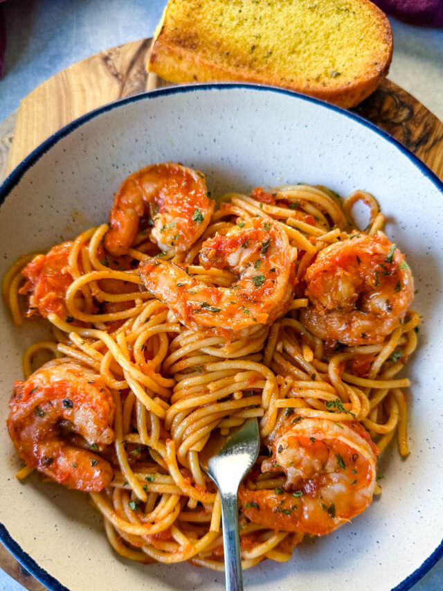 Garlic Shrimp Spaghetti – Just 15 Minutes of Prep