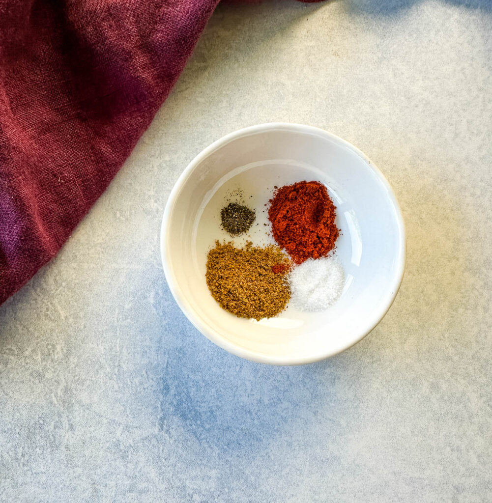 spices in a white bowl