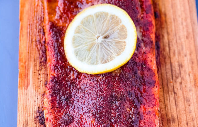 Cedar Plank Grilled Salmon