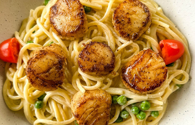 Scallops and Pasta