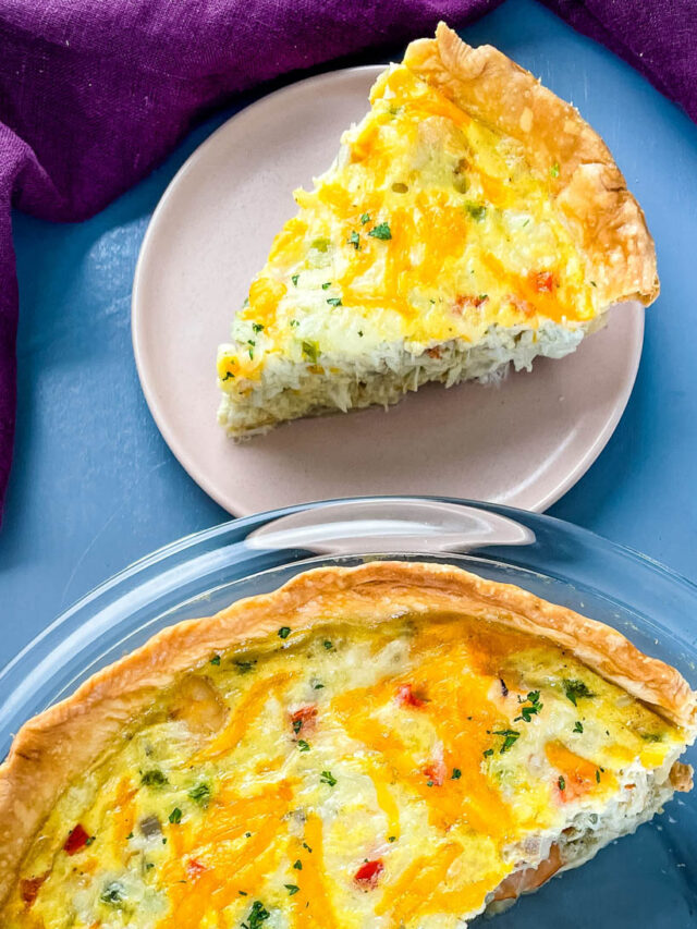 Baked Crab Quiche with Lump Crab Meat