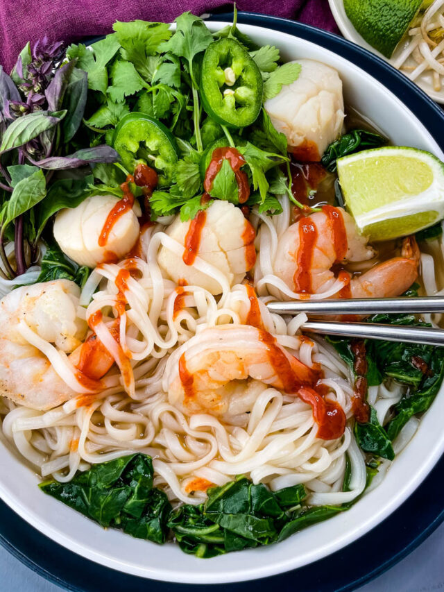 Shrimp Noodle Soup – healthy winter dinner recipe