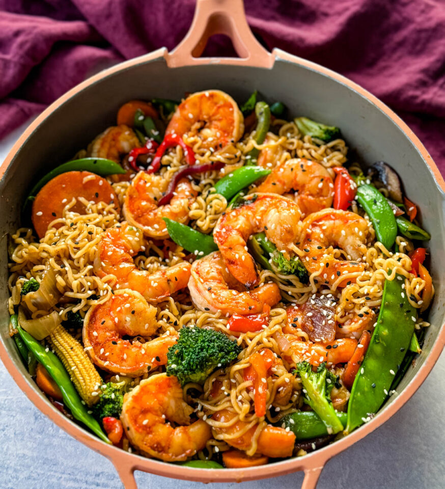 Shrimp Stir Fry With Noodles - Simple Seafood Recipes