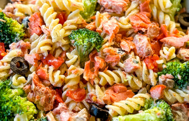 salmon pasta salad