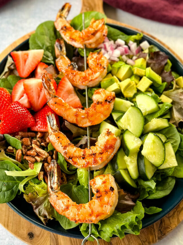 Easy Seafood Salad with Grilled Shrimp