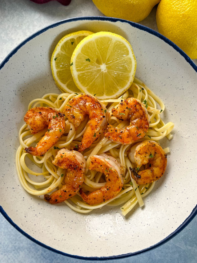 Mouth Watering Shrimp with Lemon Butter