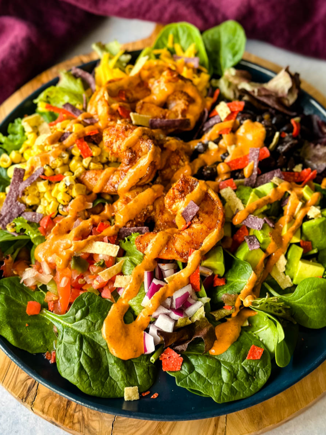 Super Quick Shrimp Taco Salad